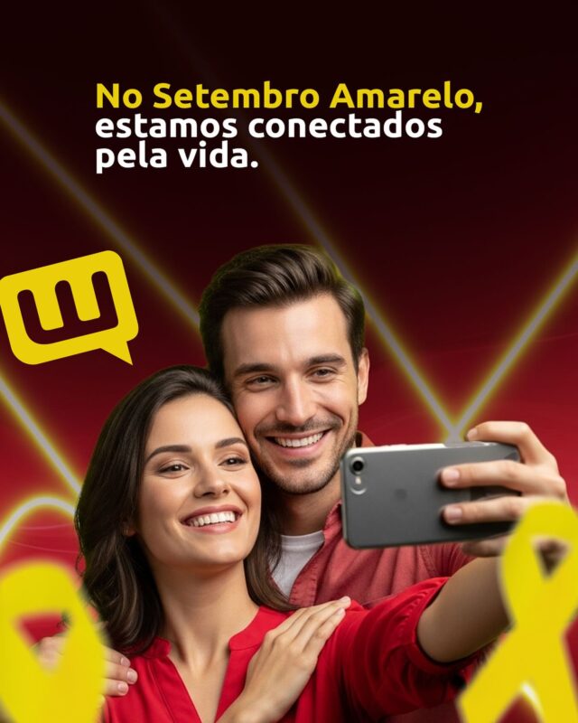 💛 No Setembro Amarelo, estamos conectados pela vida. A W Fibra acredita que toda conexão importa.
Seja no mundo digital ou no cuidado com quem está ao nosso lado.
. Vamos juntos espalhar apoio, informação e esperança.
.
.
.
.
.
.
.
#WFibra #SetembroAmarelo #ConectadosPelaVida #InternetQueAproxima #CuidarÉConectar #FamíliaConectada