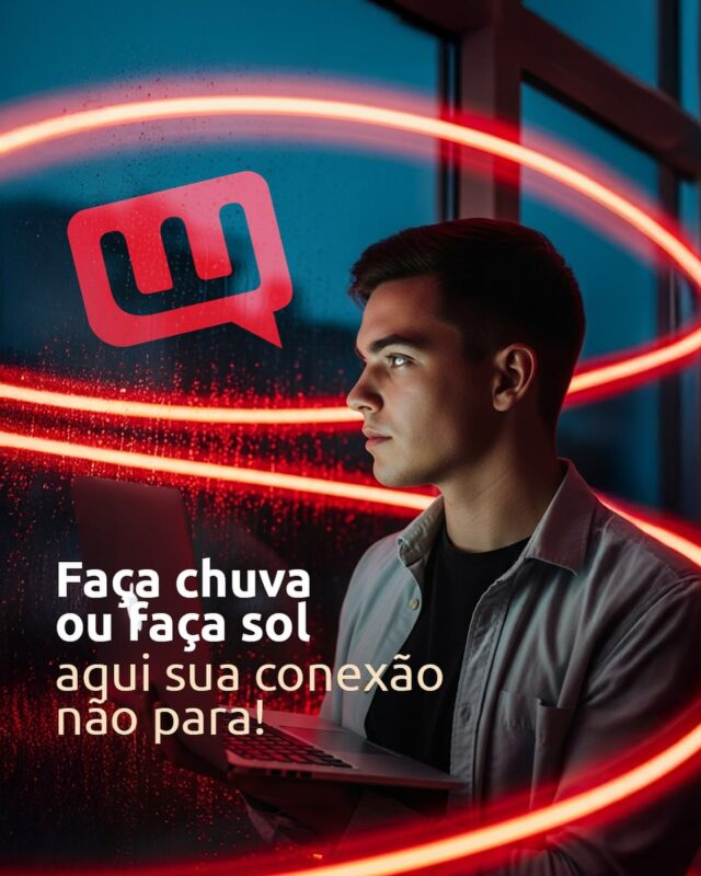 Na W Fibra, faça chuva ou faça sol sua conexão não para! 
.
.
.
.
.
#internet #bandalarga #telecom #niteroi #itaipuacu #regiaooceanica